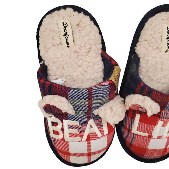 Dearfoams Memory Foam Lil Bear Slippers Limited Edition Size 11/12 Youth - Picture 5 of 10